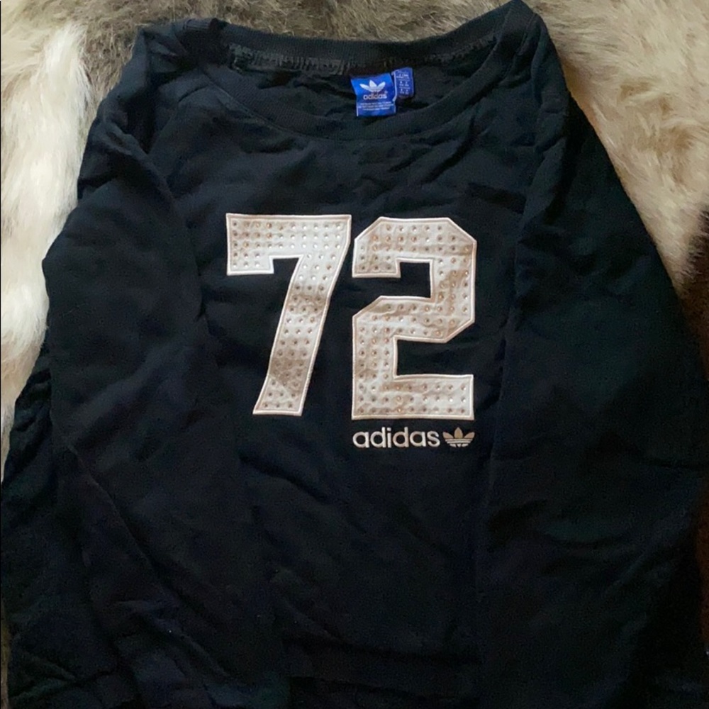 Adidas rhinestone sweatshirt